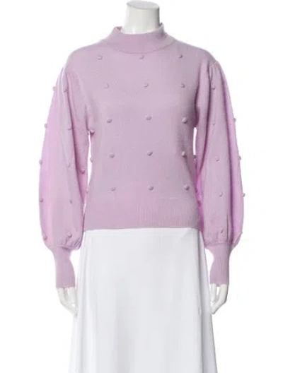 Pre-owned Brodie Cashmere Mock Neck Sweater In Pink