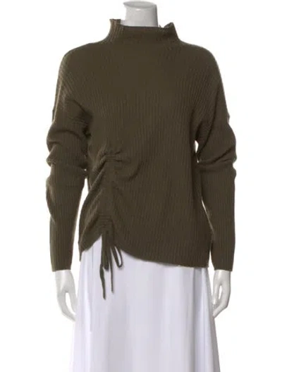Pre-owned Brodie Cashmere Mock Neck Sweater W/ Tags In Green