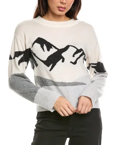 Brodie Cashmere Mountain Crewneck Wool & Cashmere-blend Sweater In Multi