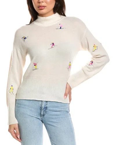 Brodie Cashmere Multicolor Mini Skier Wool & Cashmere-blend Sweater In Neutral
