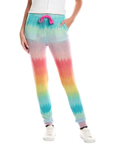 Brodie Cashmere Ombre Wave Cashmere Jogger Pant In Multi