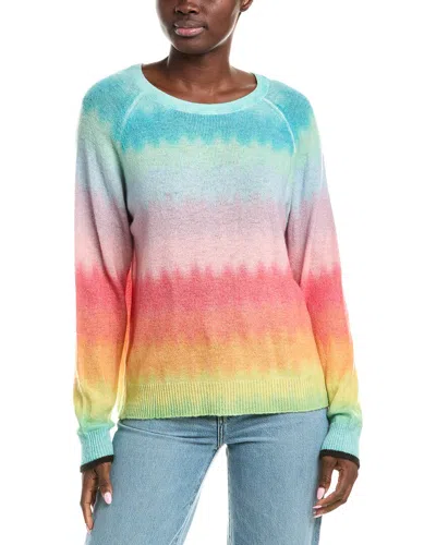 Brodie Cashmere Ombre Wave Cashmere Sweater In Multi