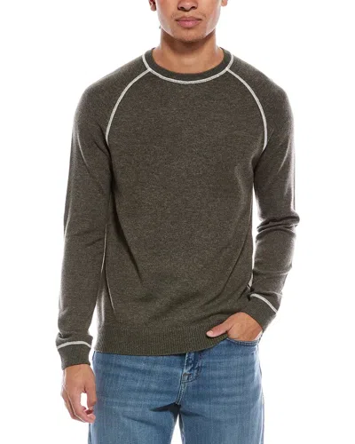 Brodie Cashmere Overlock Wool & Cashmere-blend Sweatshirt In Green