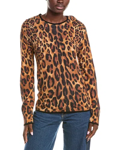 Brodie Cashmere Patsy Cashmere Sweater In Animal Print