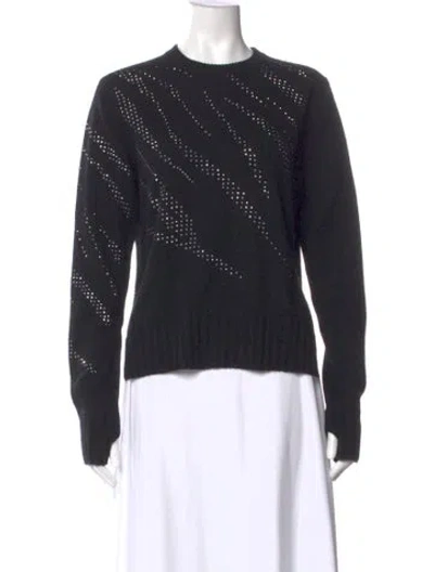Pre-owned Brodie Cashmere Printed Sweater In Black