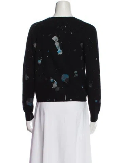 Pre-owned Brodie Cashmere Printed Sweater In Black