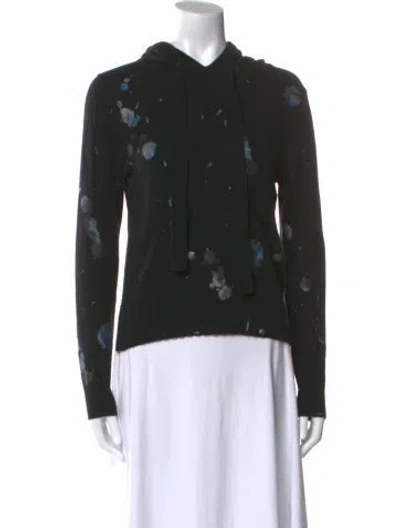 Pre-owned Brodie Cashmere Printed Sweater In Black