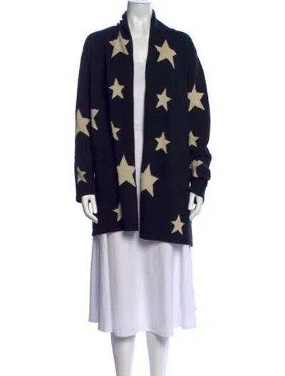 Pre-owned Brodie Cashmere Printed Sweater In Black