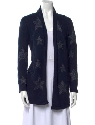 Pre-owned Brodie Cashmere Printed Sweater In Blue