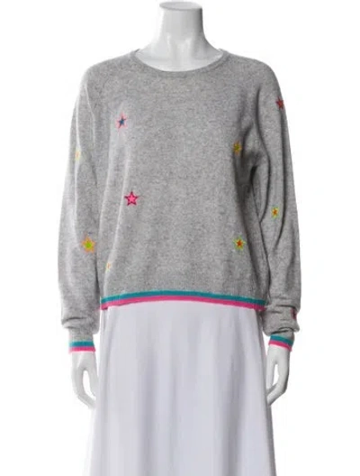 Pre-owned Brodie Cashmere Printed Sweater In Blue