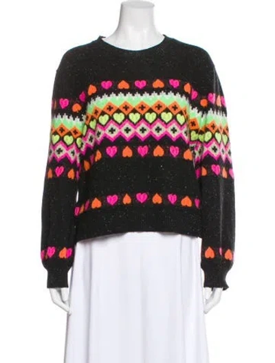 Pre-owned Brodie Cashmere Printed Sweater In Gray