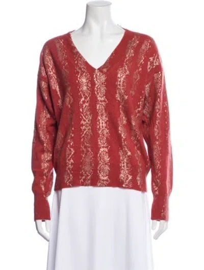 Pre-owned Brodie Cashmere Printed Sweater In Multi