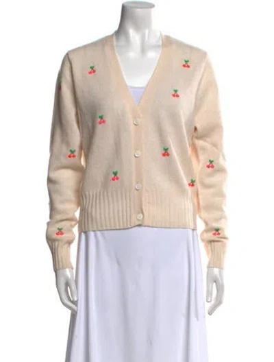 Pre-owned Brodie Cashmere Printed Sweater In Neutral
