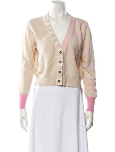 Pre-owned Brodie Cashmere Printed Sweater In Neutral