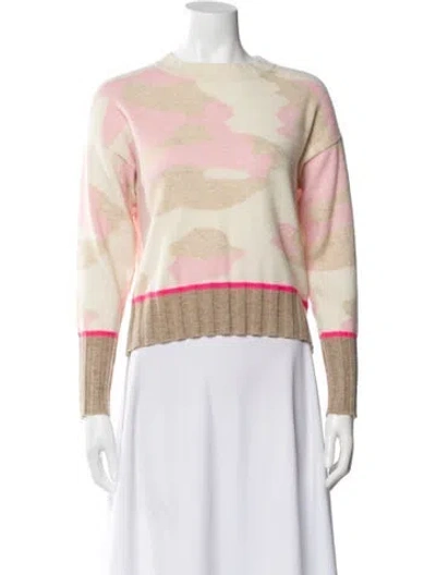Pre-owned Brodie Cashmere Printed Sweater In Neutral