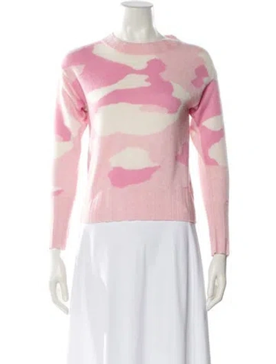 Pre-owned Brodie Cashmere Printed Sweater In Pink