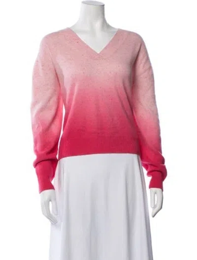 Pre-owned Brodie Cashmere Printed Sweater In Pink