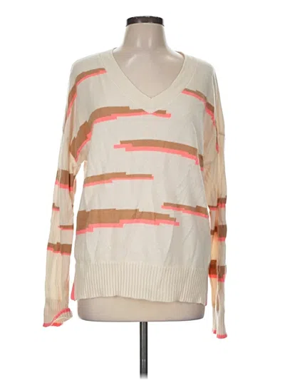 Pre-owned Brodie Cashmere Pullover Sweater In Ivory