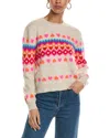 BRODIE CASHMERE BRODIE CASHMERE RAINBOW FAIRISLE CASHMERE SWEATER