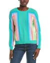 Brodie Cashmere Rainbow Maya Cashmere Sweater In Green