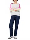 Brodie Cashmere Ramona Mini Crew Sweater In Haze In Multi