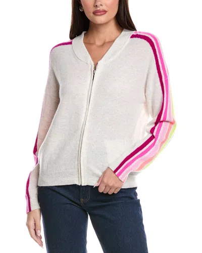 BRODIE CASHMERE BRODIE CASHMERE RAMONA RAINBOW CASHMERE BOMBER JACKET