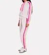 Brodie Cashmere Ramona Rainbow Jogger Pants In Haze Dahlia In White