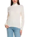 Brodie Cashmere Roll Neck Cashmere Sweater In White