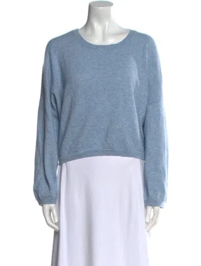 Pre-owned Brodie Cashmere Scoop Neck Sweater In Blue