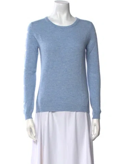 Pre-owned Brodie Cashmere Scoop Neck Sweater In Blue