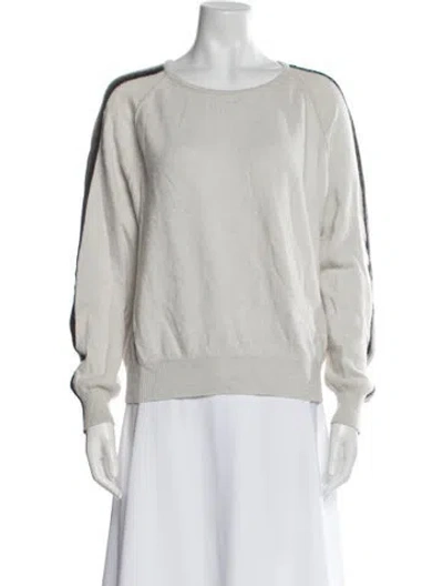 Pre-owned Brodie Cashmere Scoop Neck Sweater In Neutral