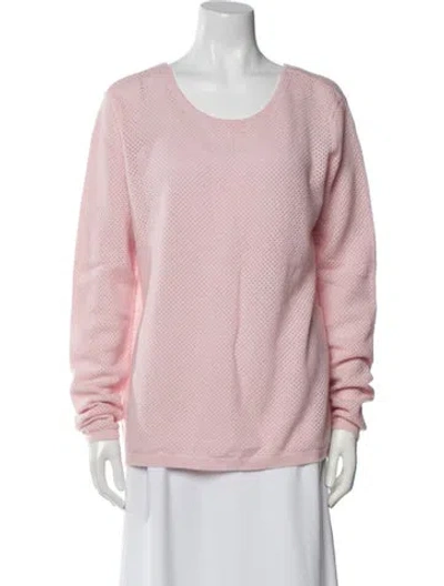 Pre-owned Brodie Cashmere Scoop Neck Sweater In Pink