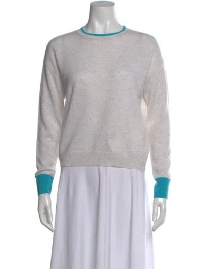 Pre-owned Brodie Cashmere Scoop Neck Sweater W/ Tags In Gray