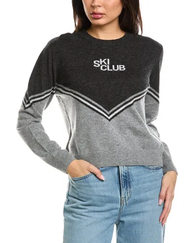 Brodie Cashmere Ski Club Wool & Cashmere-blend Sweater In Grey