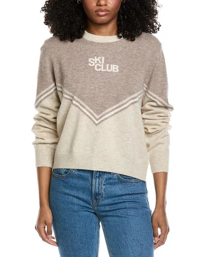 Brodie Cashmere Ski Club Wool & Cashmere-blend Sweater In Neutral