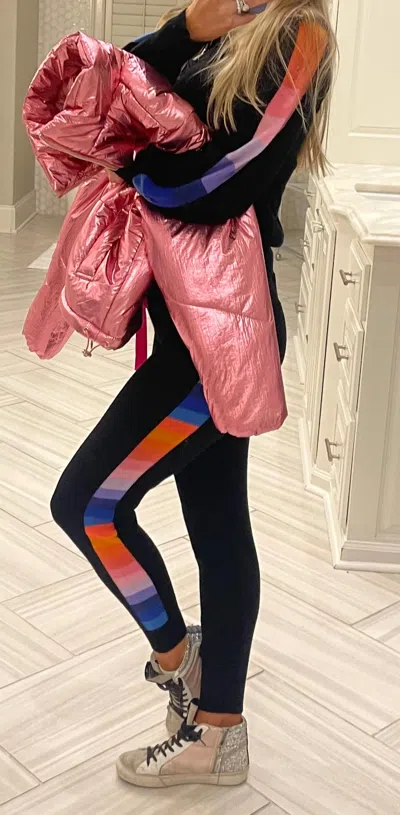Brodie Cashmere Ski Slim Jogger In Rainbow