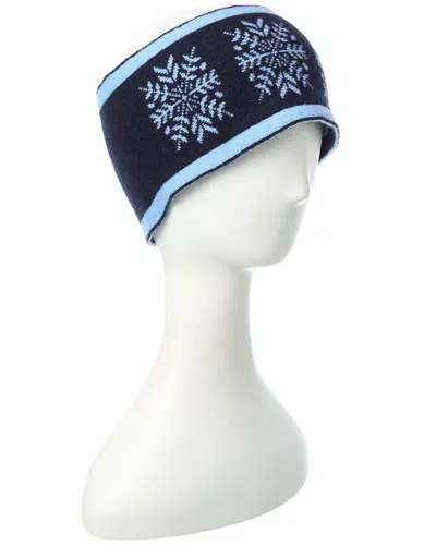Brodie Cashmere Snowflake Cashmere Headband In Blue
