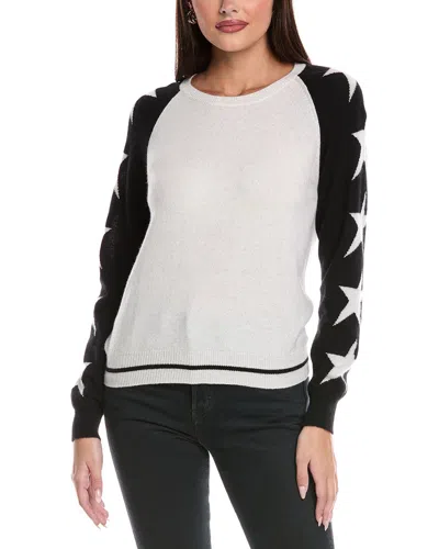 Brodie Cashmere Sophie Star Cashmere Sweater In Gray