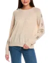 Brodie Cashmere Star Studded Cashmere Sweater In Neutral