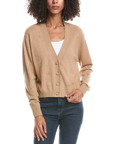 Brodie Cashmere Stargazer Hotfix Cashmere Cardigan In Brown