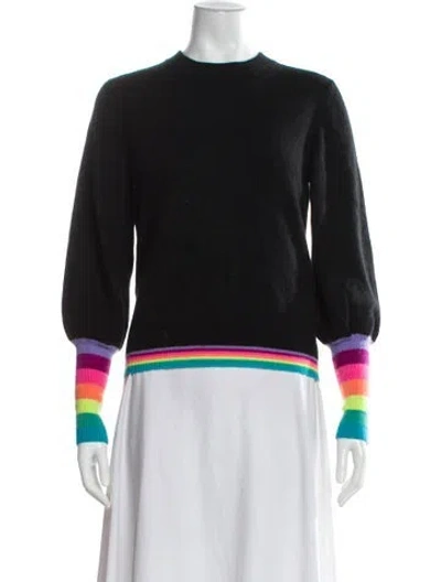 Pre-owned Brodie Cashmere Striped Sweater In Black