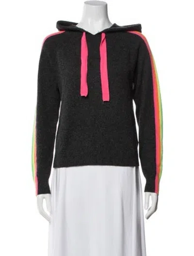 Pre-owned Brodie Cashmere Striped Sweater In Gray