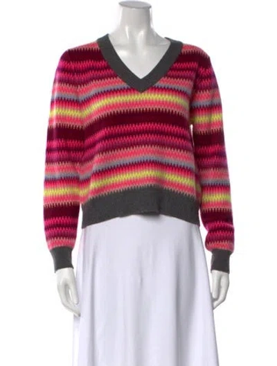 Pre-owned Brodie Cashmere Striped Sweater In Multicolor