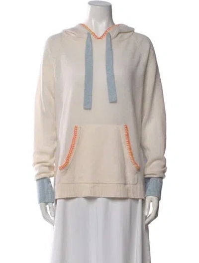Pre-owned Brodie Cashmere Striped Sweater In Pink