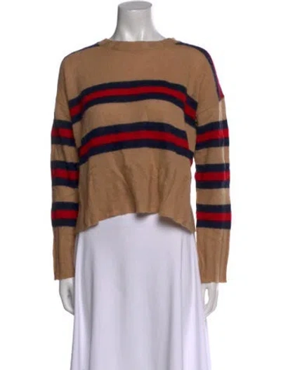 Pre-owned Brodie Cashmere Striped Sweater W/ Tags In Multi