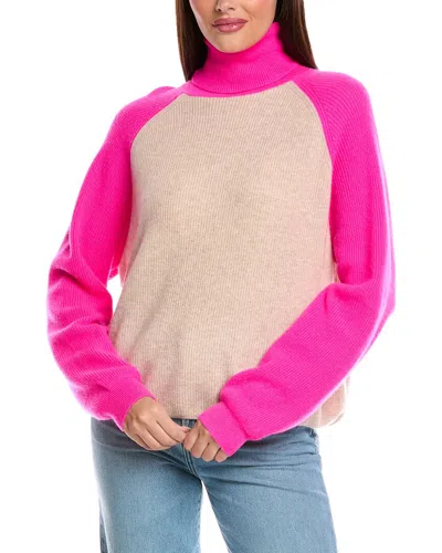 Brodie Cashmere Susie Colorblocked Cashmere Sweater In Multi