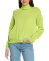 Brodie Cashmere Susie Roll Neck Cashmere Sweater In Green