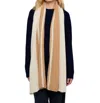 Brodie Cashmere Textured Stripe Cashmere Scarf In Cygnet In Multi