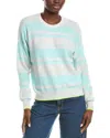 Brodie Cashmere Textured Stripe Cashmere Sweater In Multi
