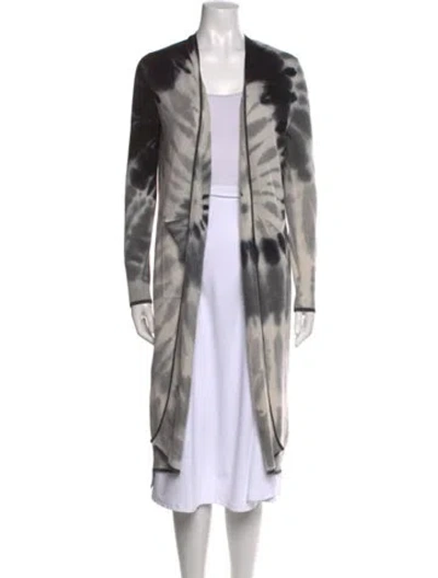 Pre-owned Brodie Cashmere Tie-dye Print Sweater In Black